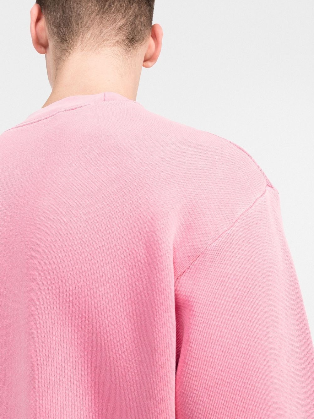 logo-print cotton sweatshirt - 5
