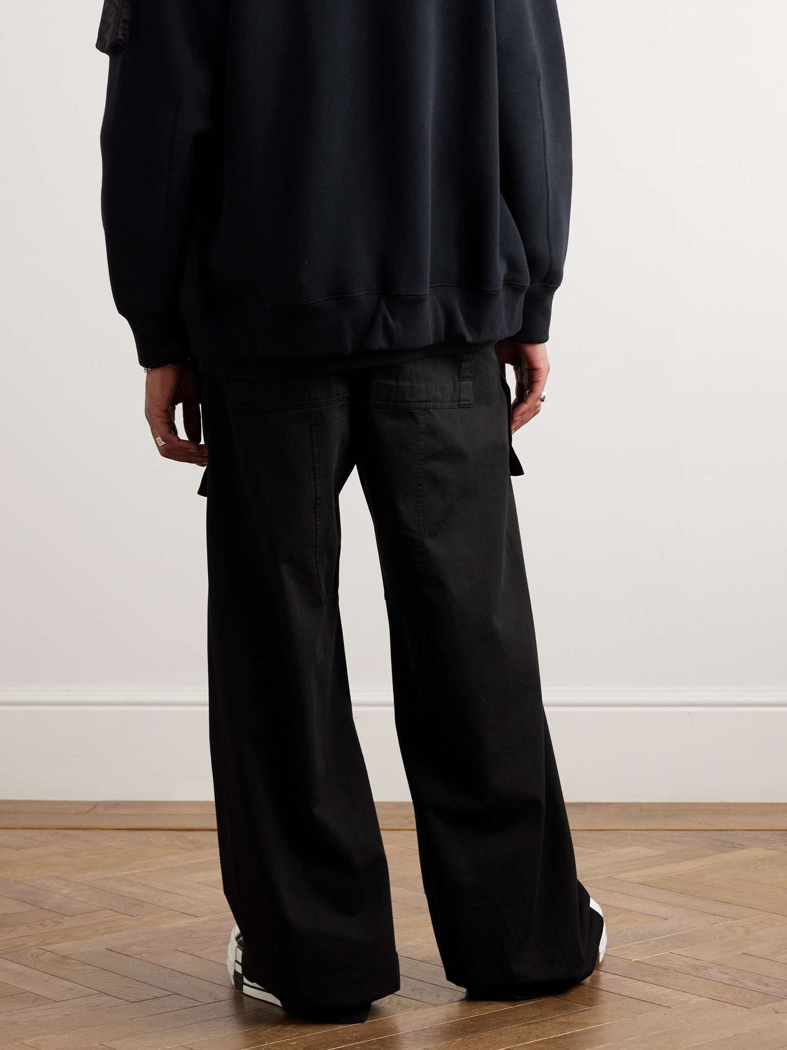 DRKSHDW BY RICK OWENS Wide-Leg Cotton-Corduroy Cargo Trousers for