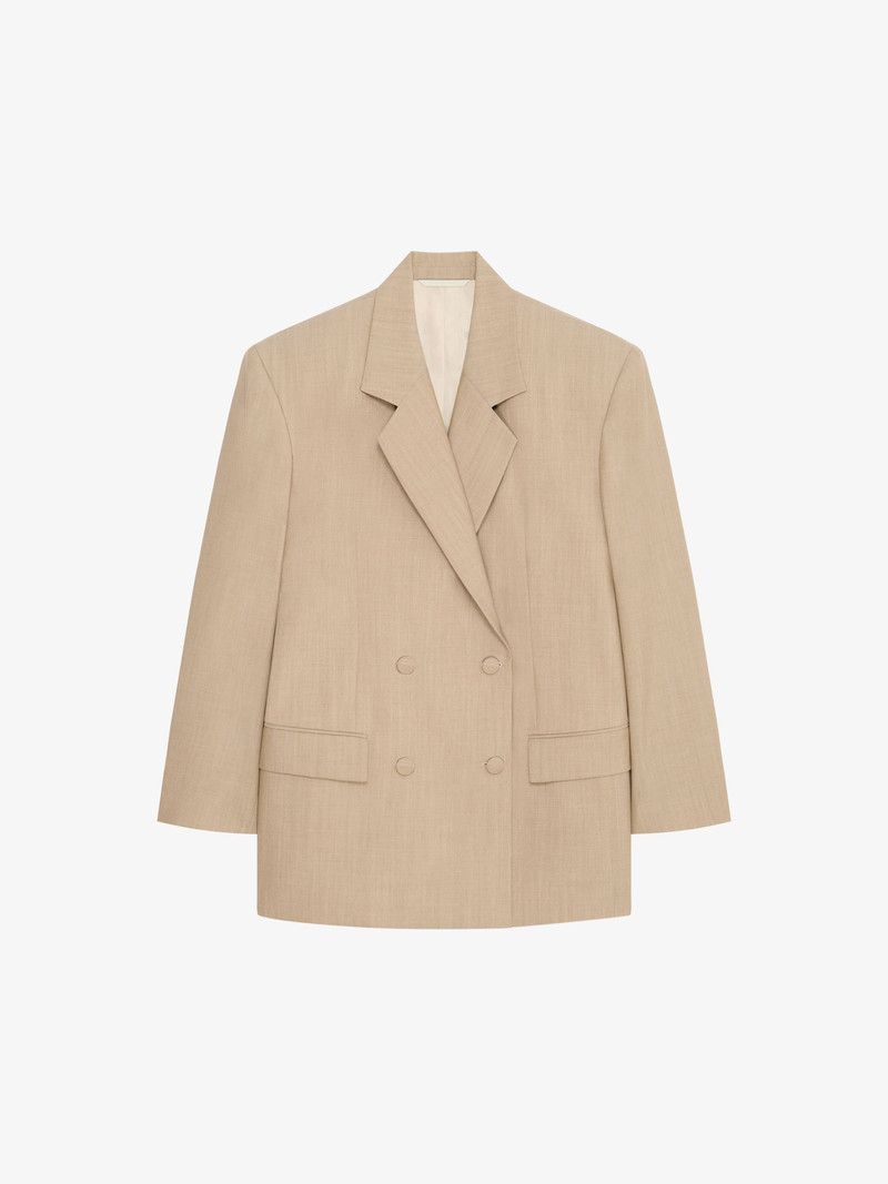 DOUBLE BREASTED JACKET IN WOOL - 1