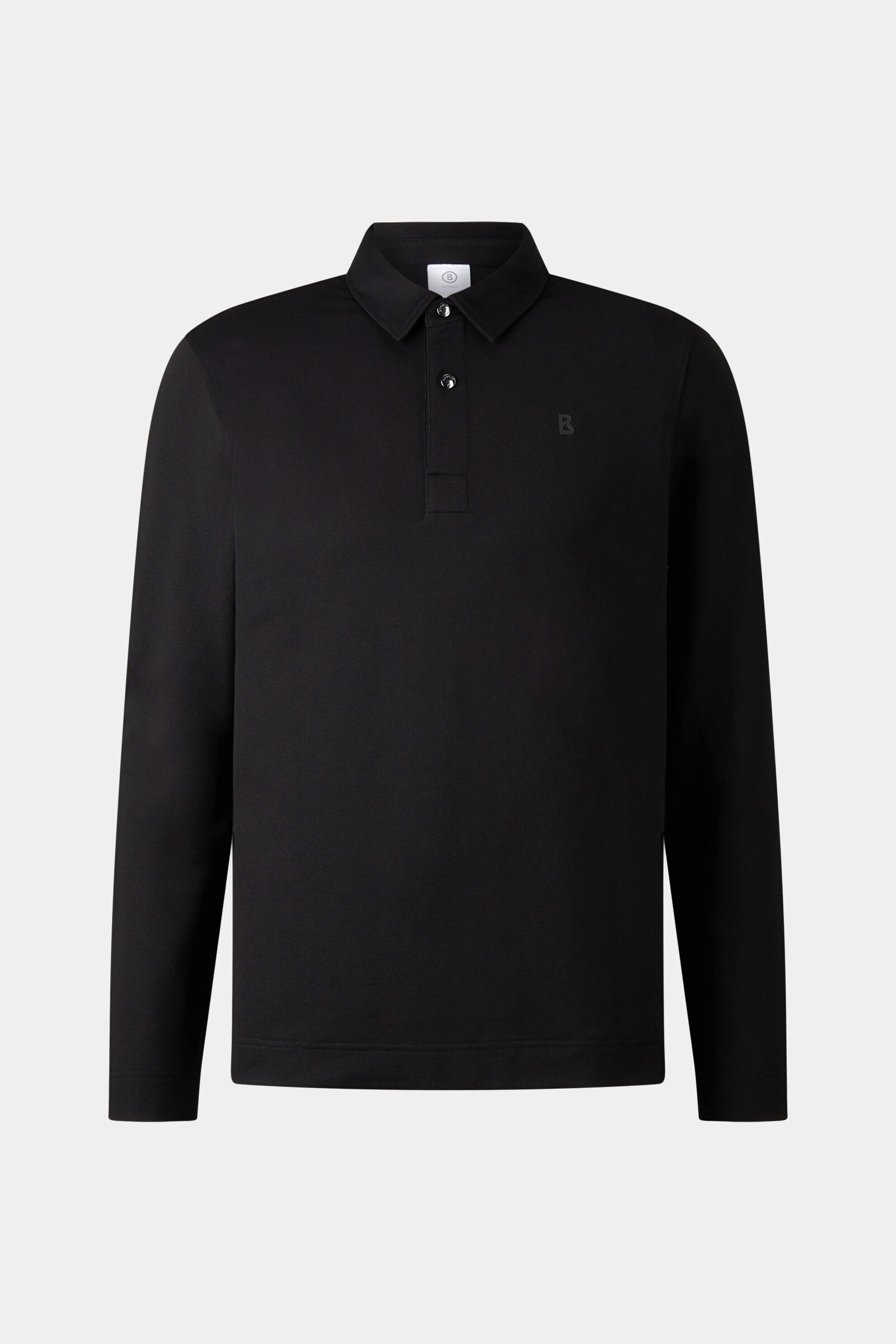 Timon Longsleeve polo in Black - 1