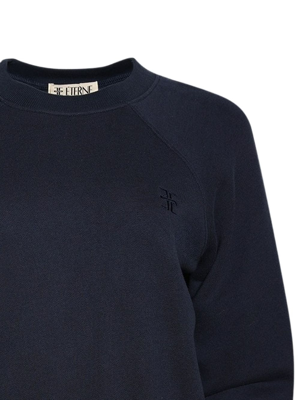 Shrunken raglan-sleeve embroidered sweatshirt - 2