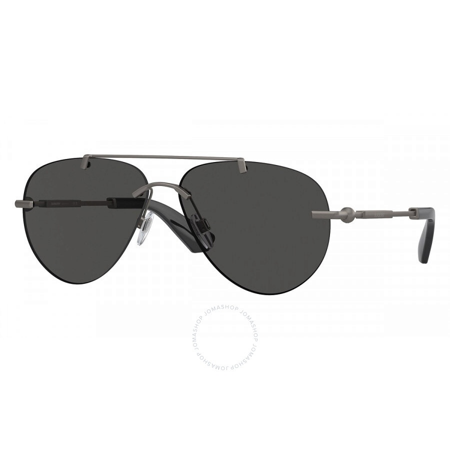 Burberry Dark Grey Pilot Ladies Sunglasses BE3151 131687 60 - 1