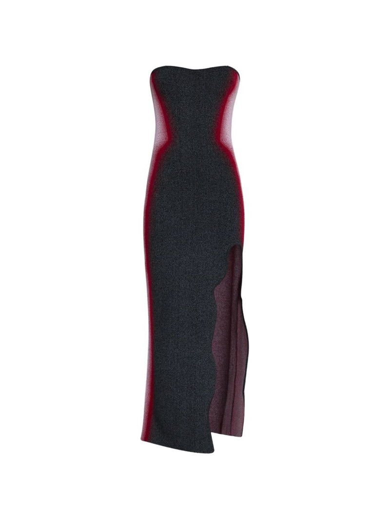 V-neck midi dress 1