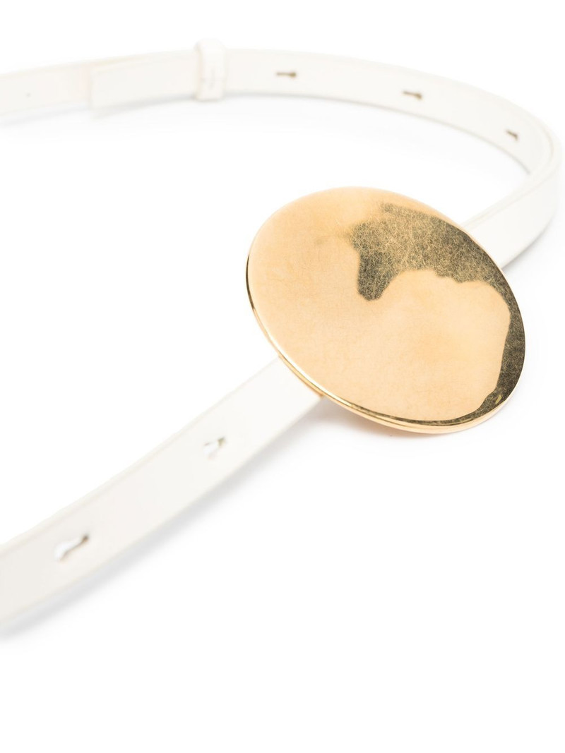 Jil Sander disc-detail leather belt outlook