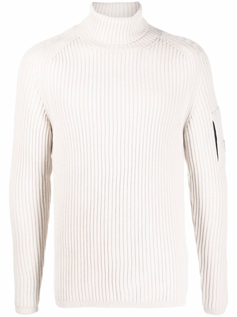 roll-neck ribbed-knit jumper - 1