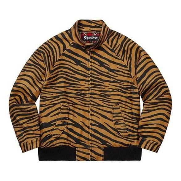 Supreme Wool Harrington Jacket 'Tiger Stripe' SUP-FW19-413 - 1