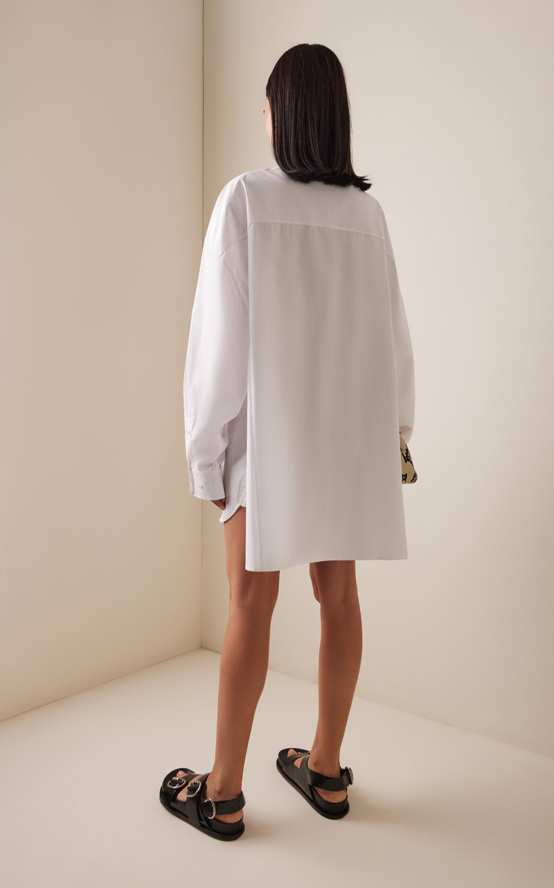 Oversize Shirt Dress Mini white 4