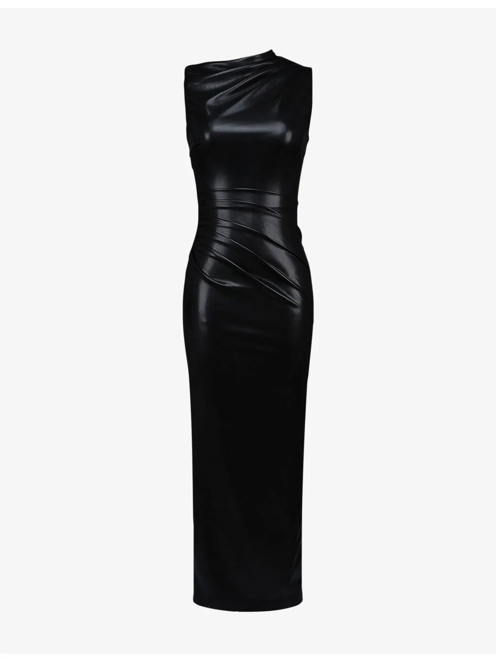Maya Sleeveless Faux-Leather Maxi Dress - 1