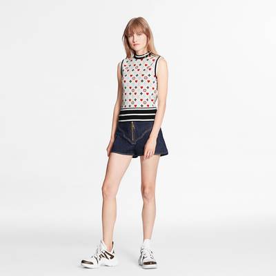 Louis Vuitton Game On Contrast Stripe Sleeveless Pullover  outlook