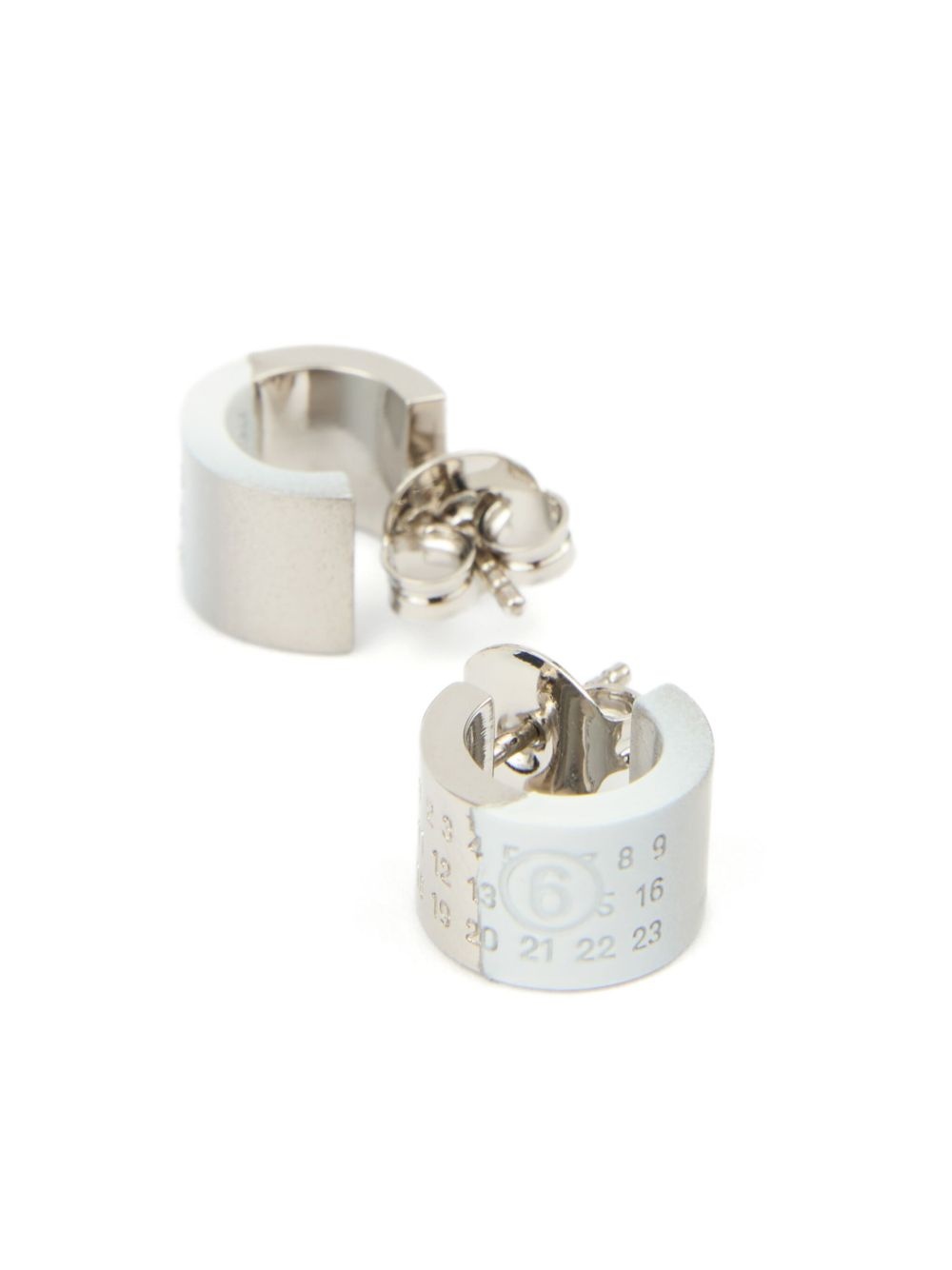 numbers-motif earrings - 4