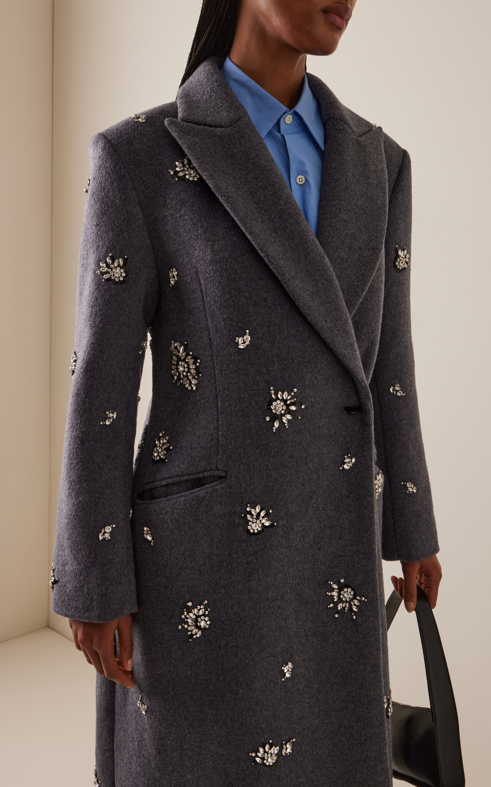 Gianni Wool Coat grey - 3