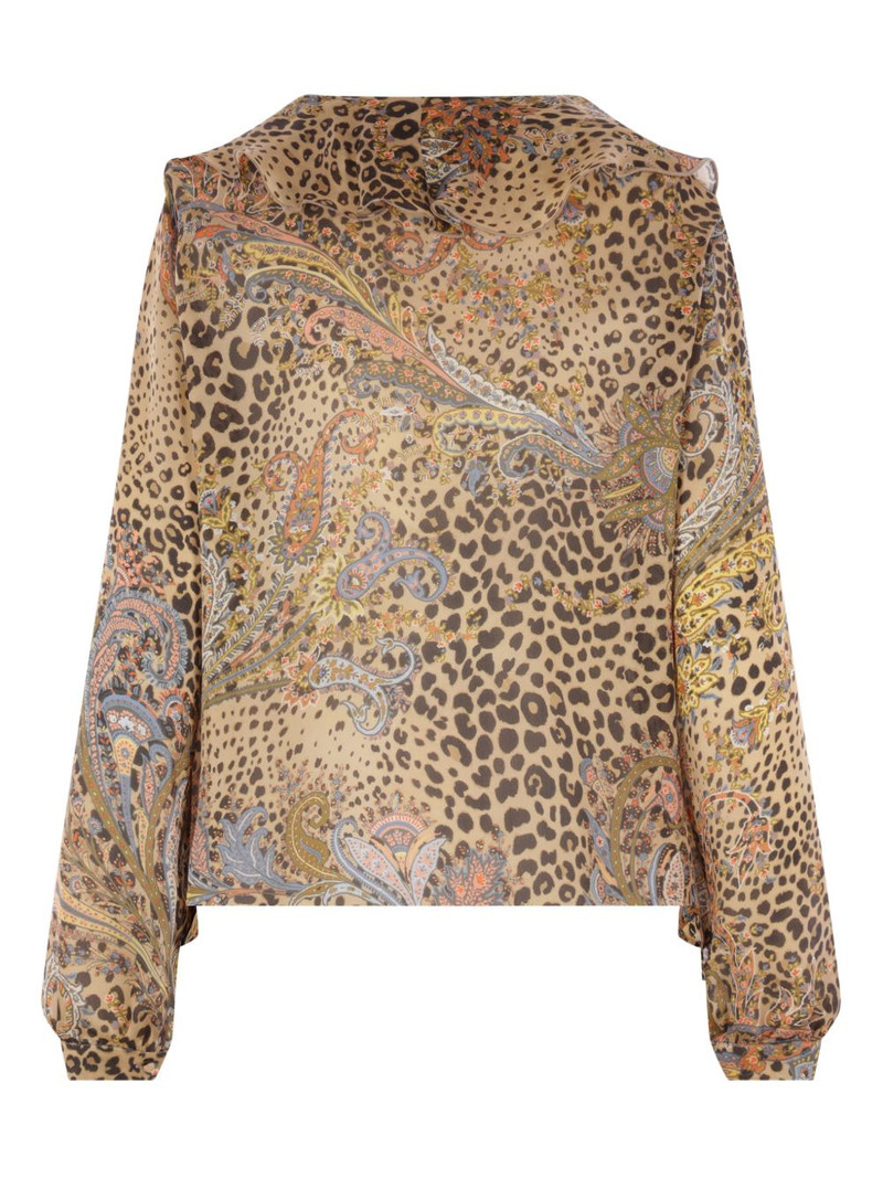 Etro printed silk shirt outlook