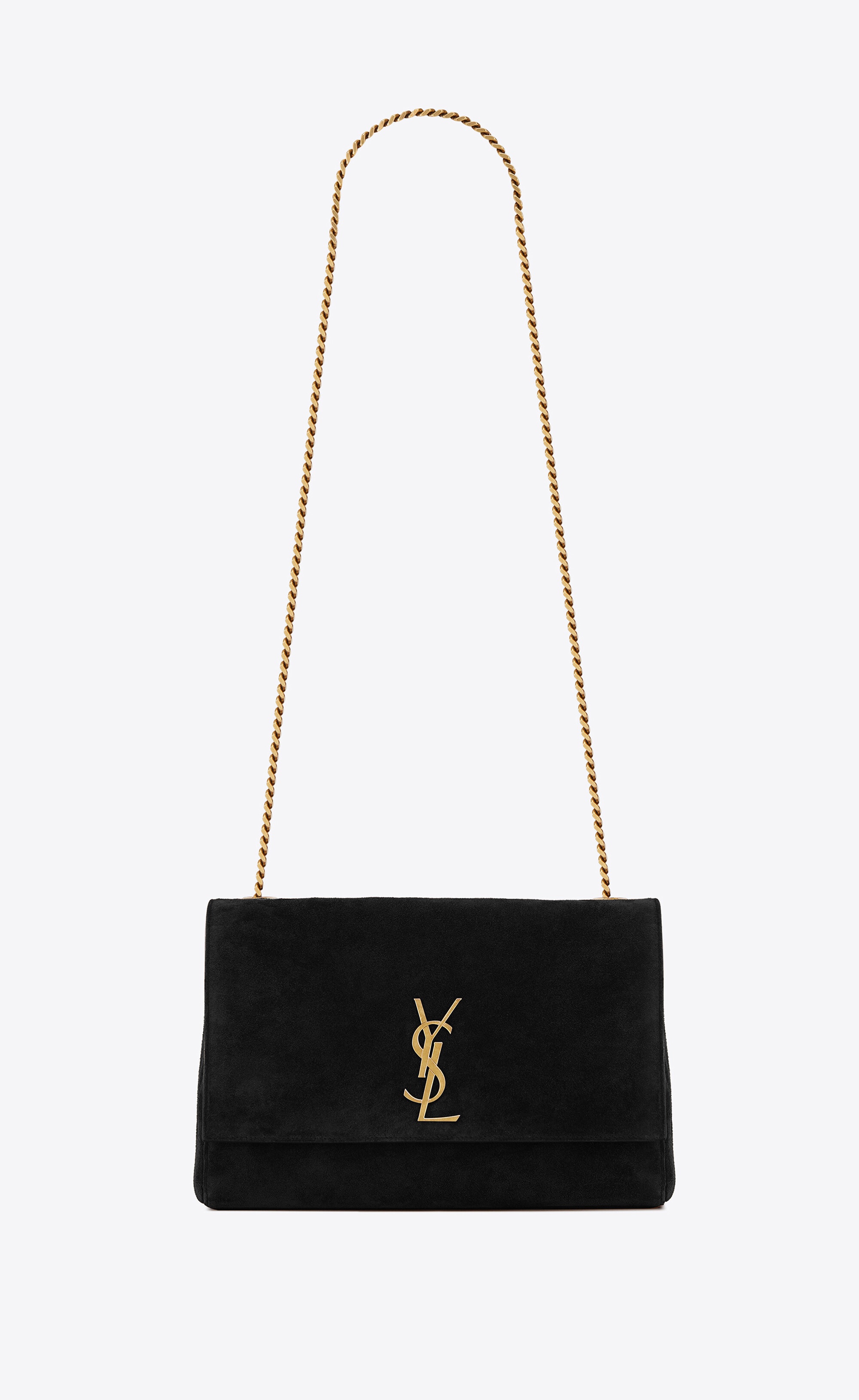 kate medium reversible chain bag in suede and smooth leather - 1