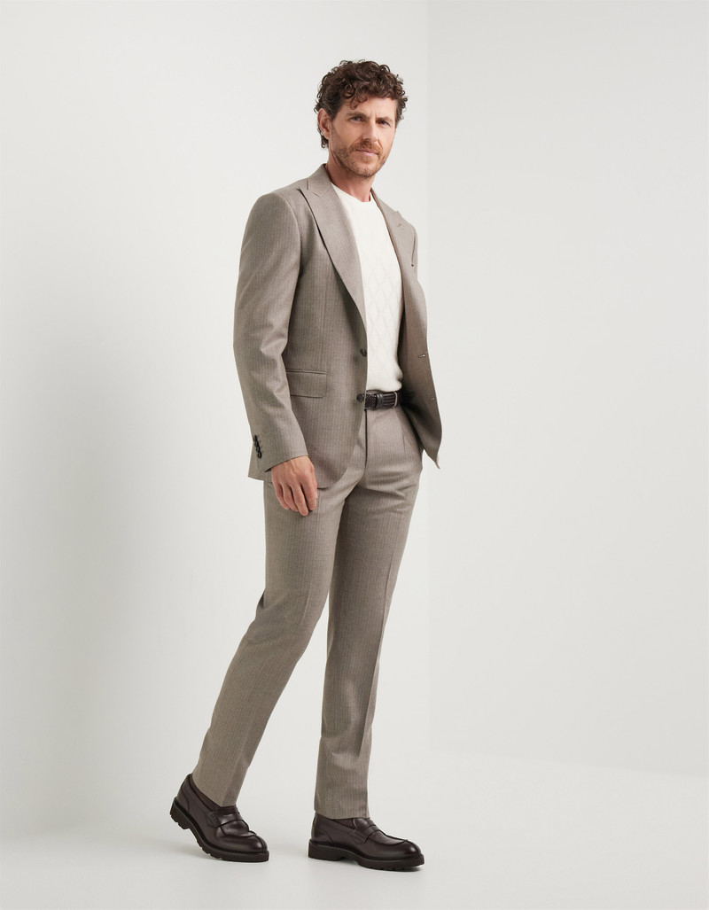 Canali BEIGE PURE WOOL SUIT outlook