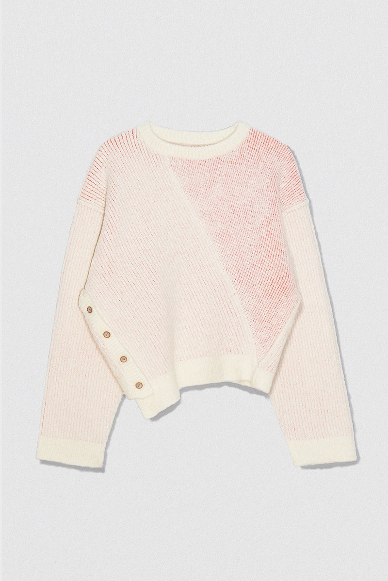 BY FAR REX SWEATER PARCHMENT BOUCLE outlook
