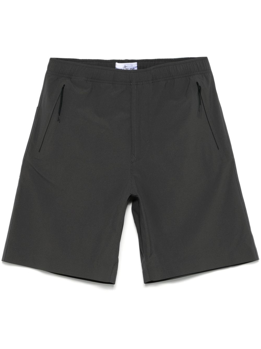 logo-embroidered shorts - 1