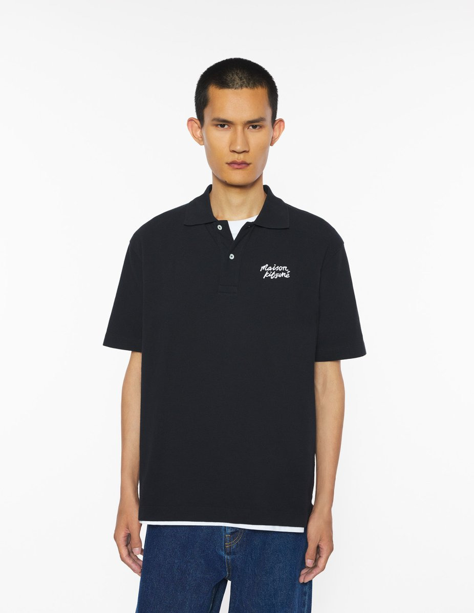 MAISON KITSUNE HANDWRITING COMFORT POLO - 3