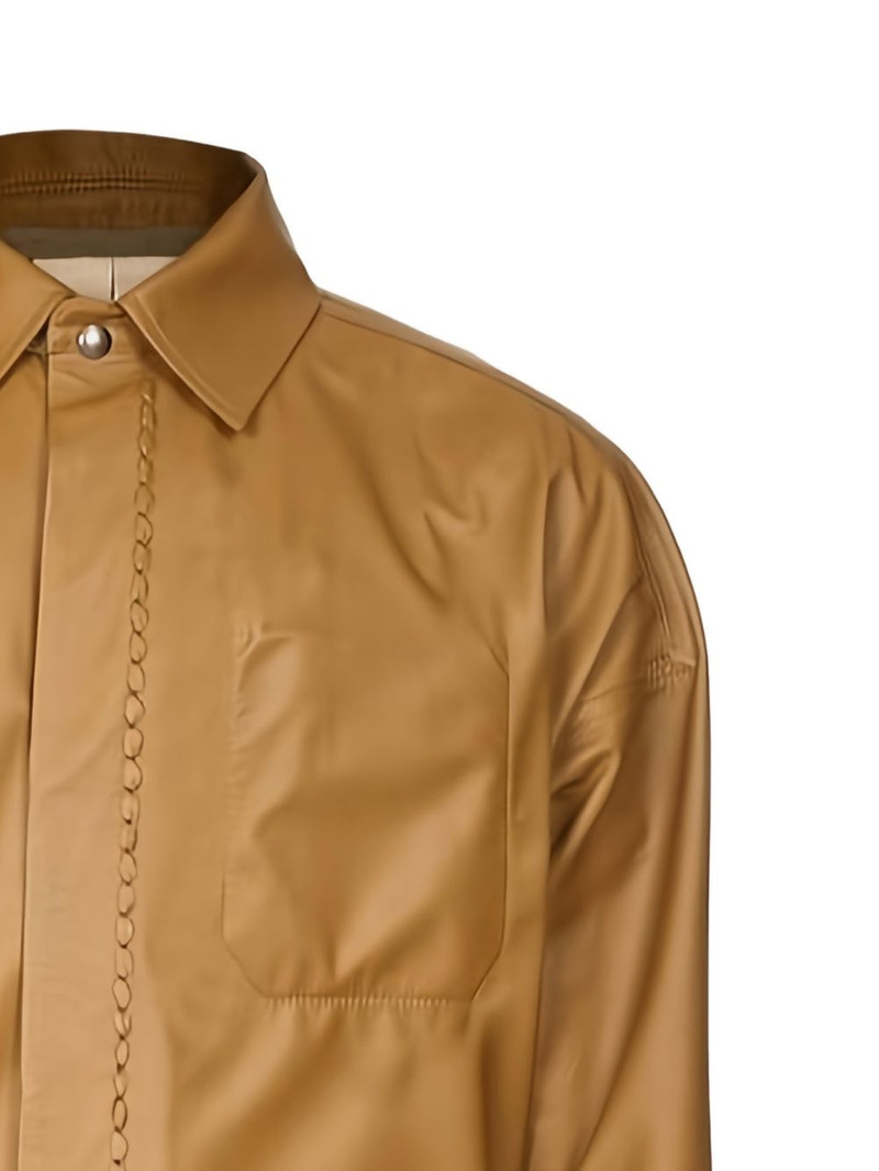 FERRAGAMO chain leather jacket outlook