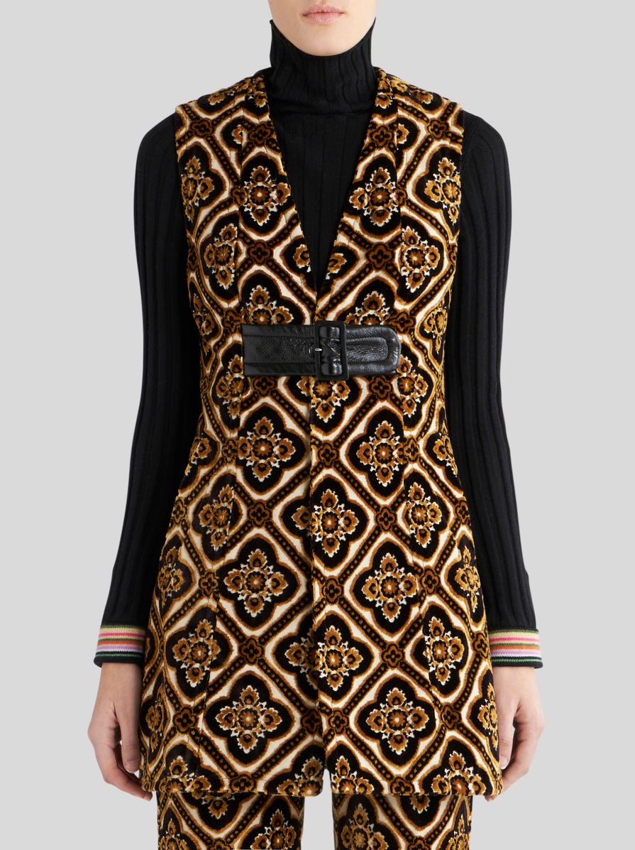LONG VELVET WAISTCOAT - 2