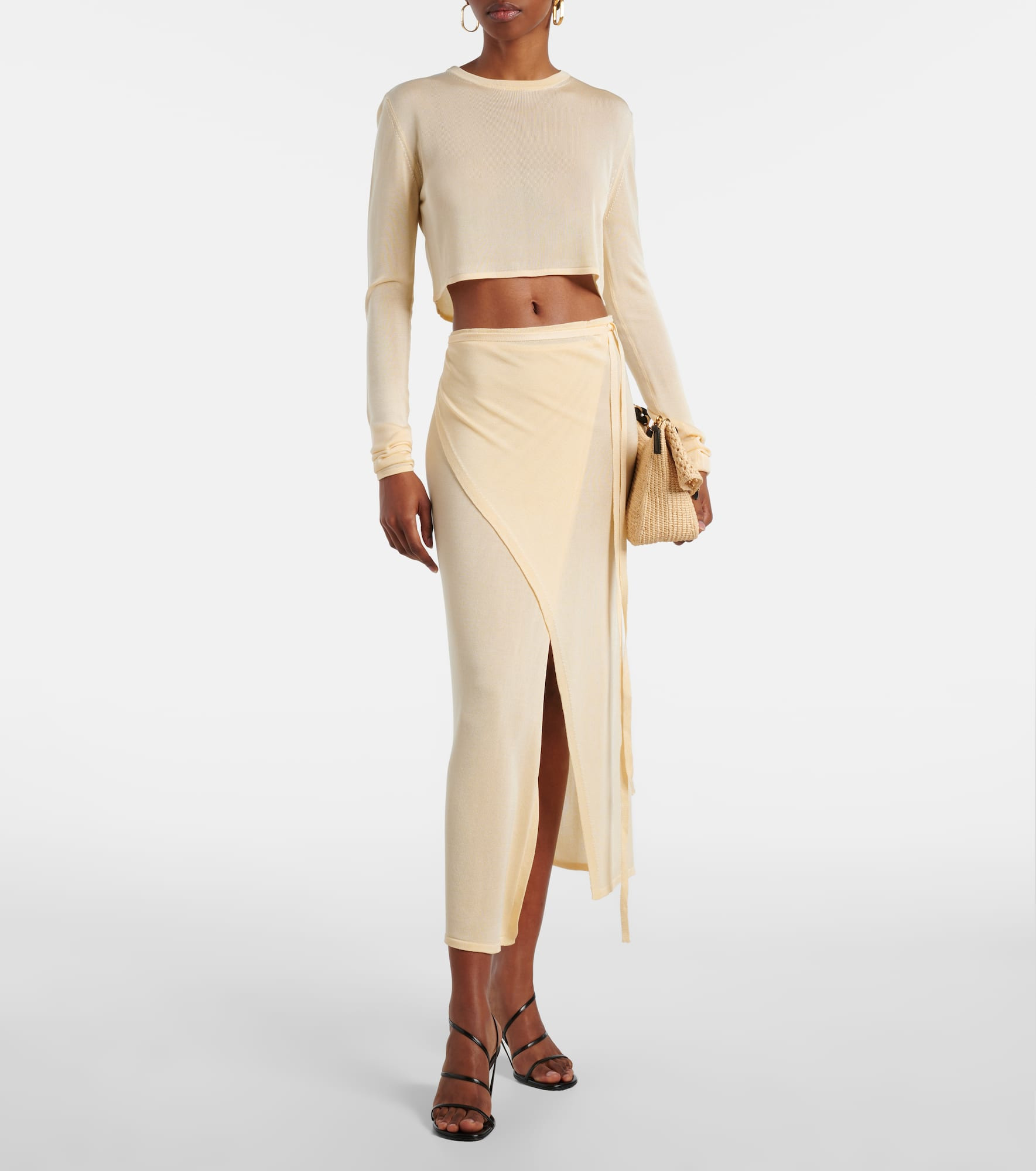 Kazel knitted cropped top - 2