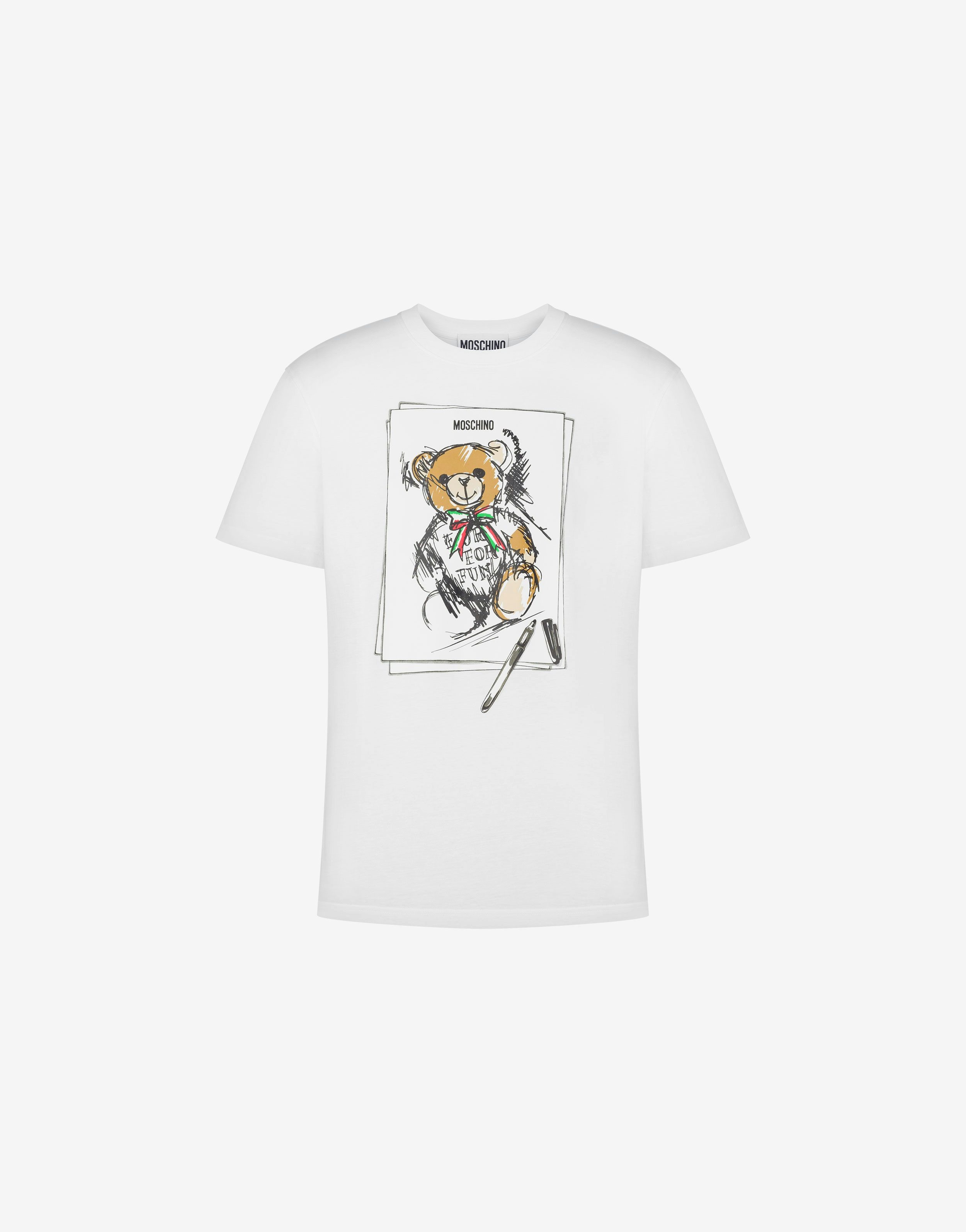 ORGANIC JERSEY T-SHIRT TEDDY BEAR - 1