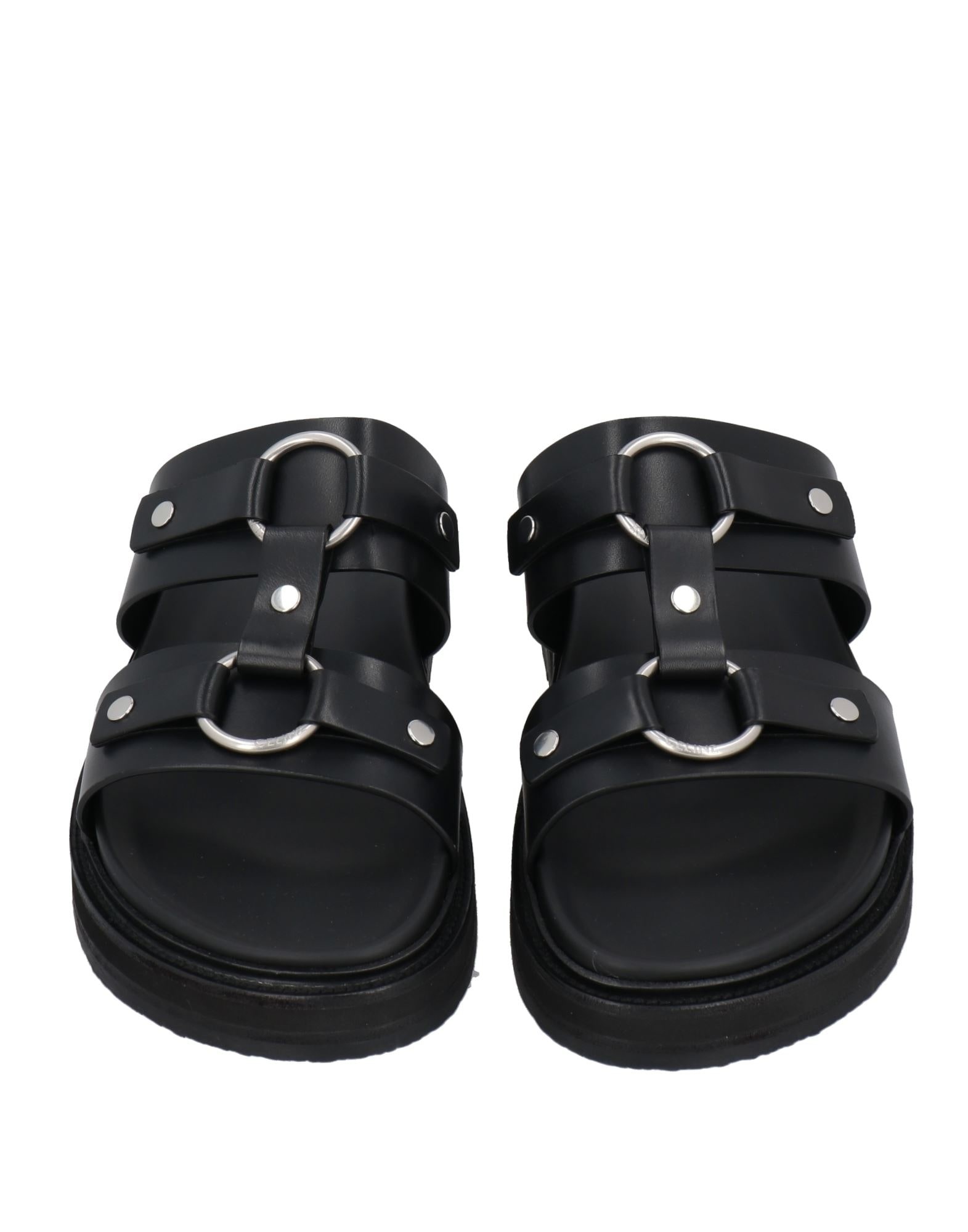 Black Men's Sandals - 4