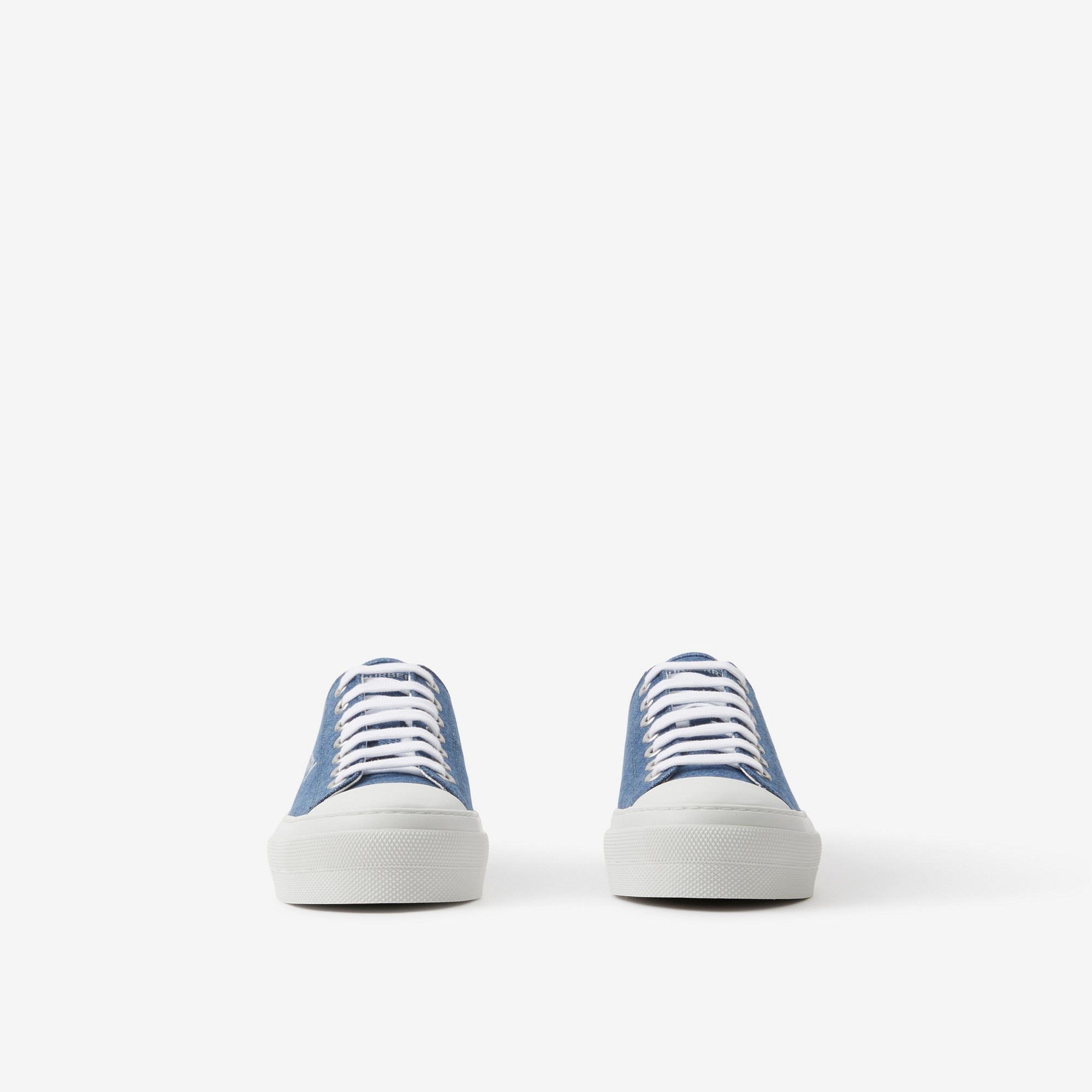 Logo Print Denim Sneakers - 2