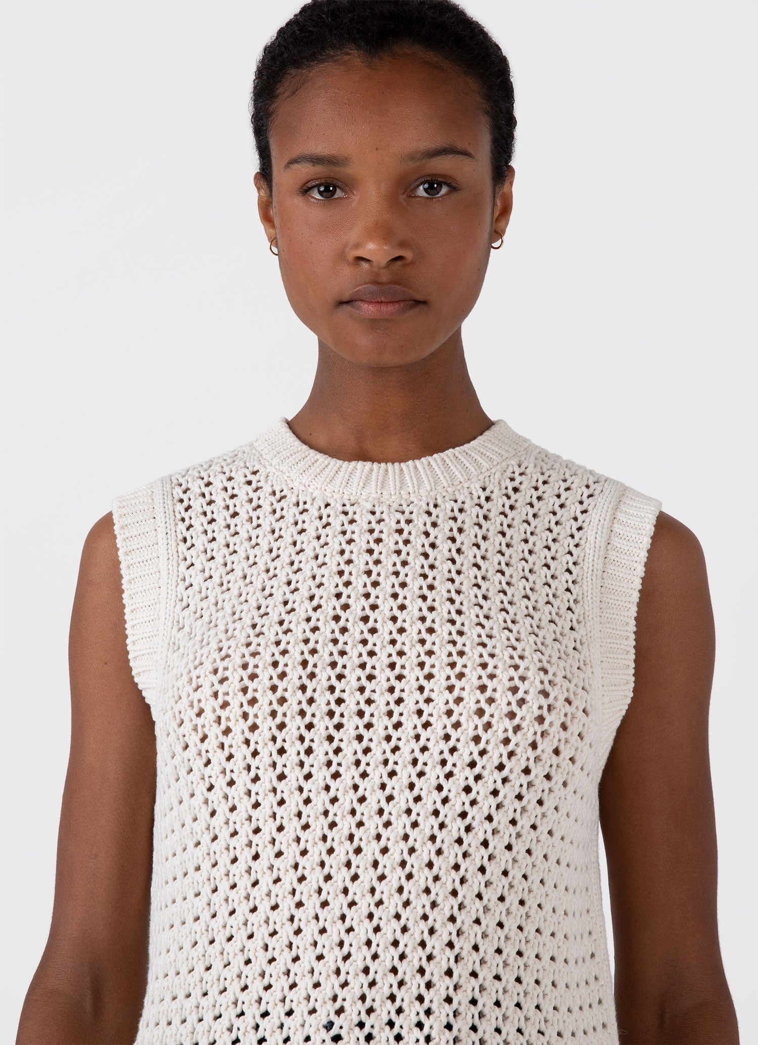 Chunky Cotton Stitch Vest - 4