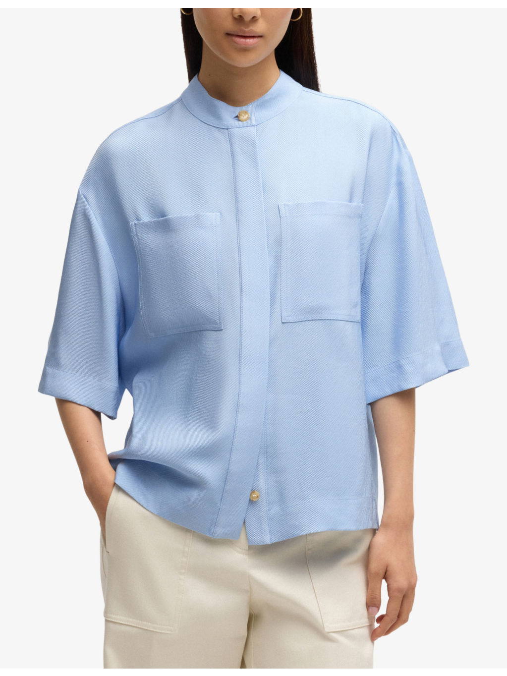 Relaxed-fit short-sleeved woven shirt - 3