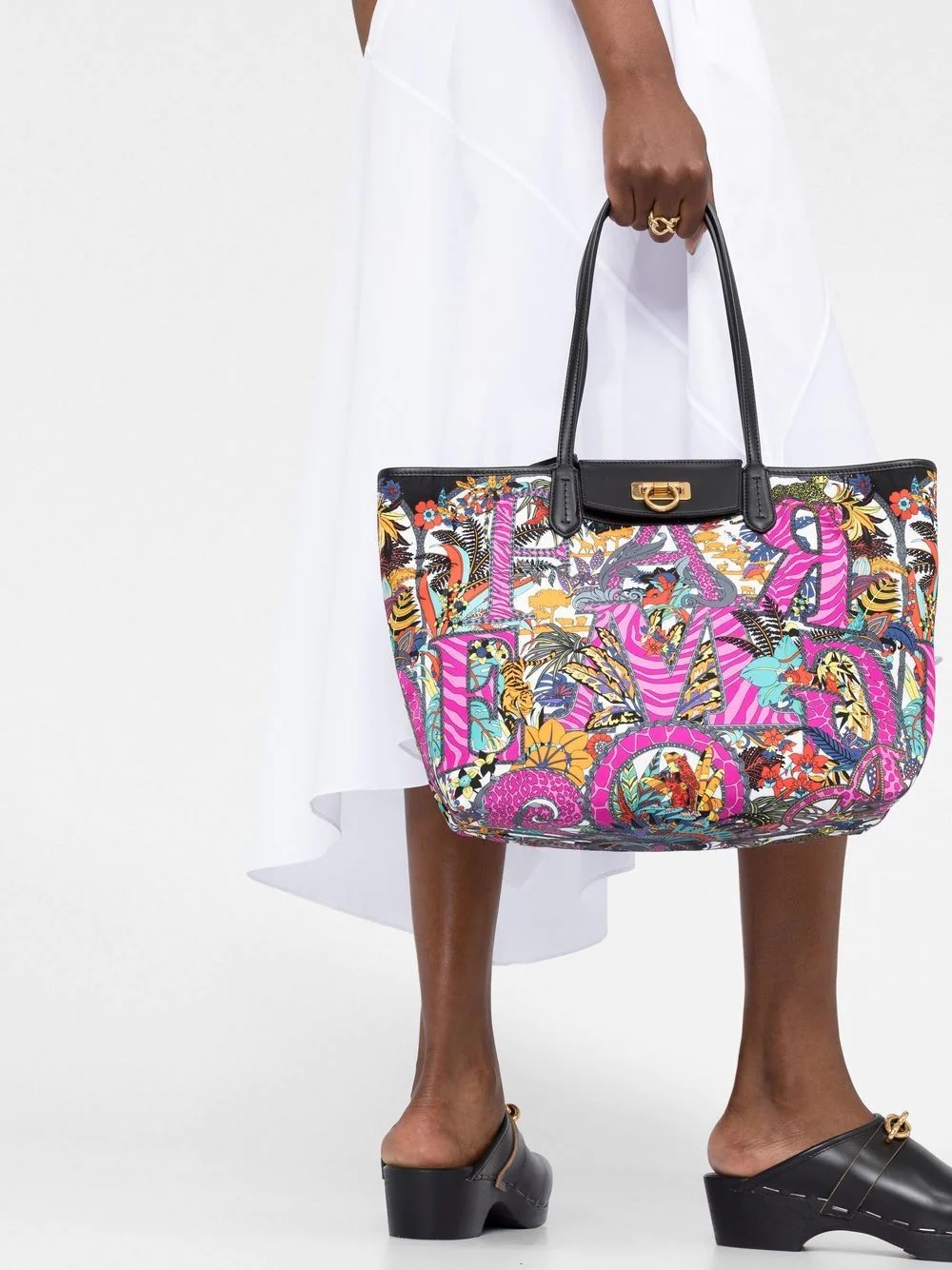 Gancini printed tote bag - 3