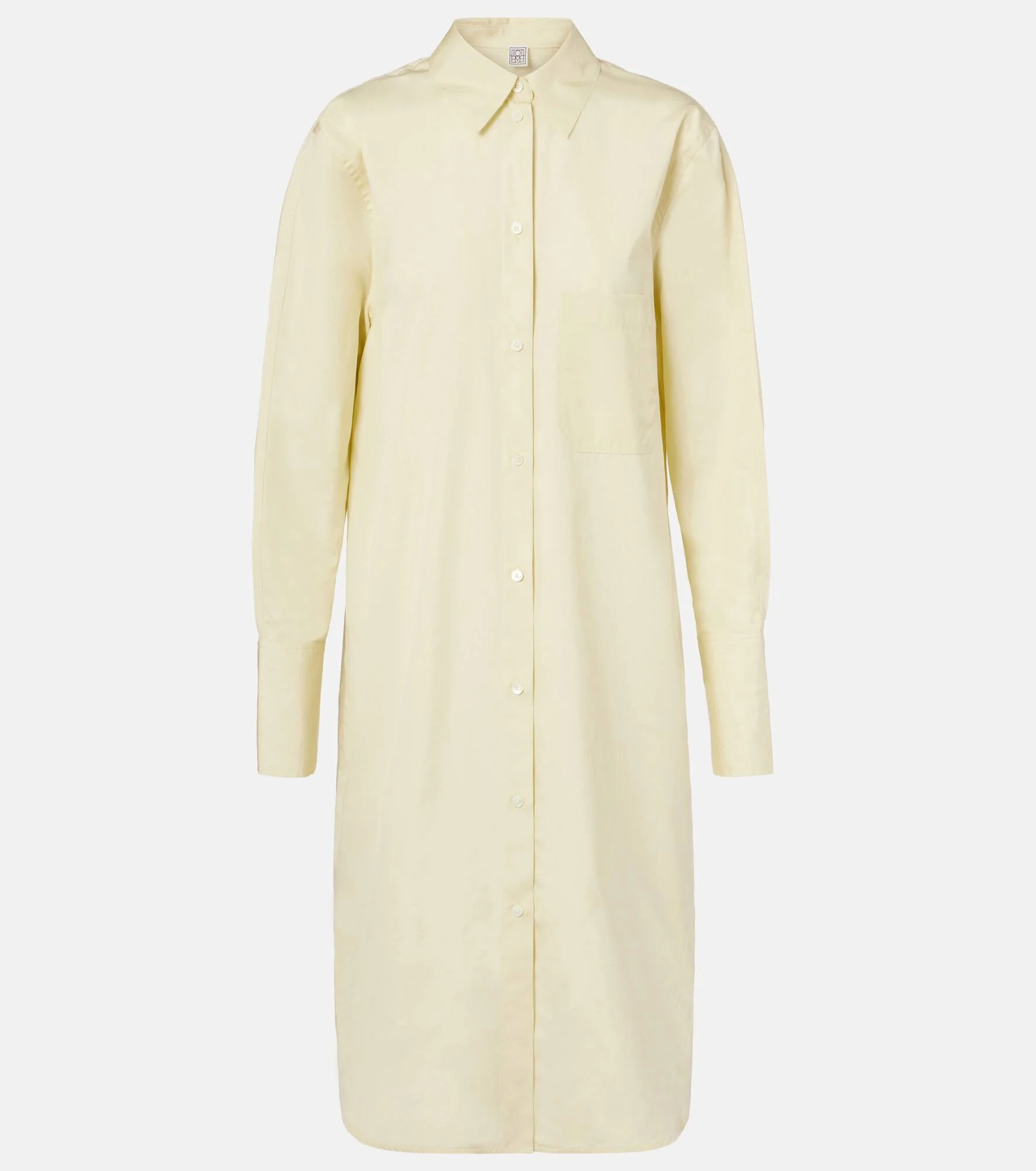 Cotton poplin shirt dress - 1