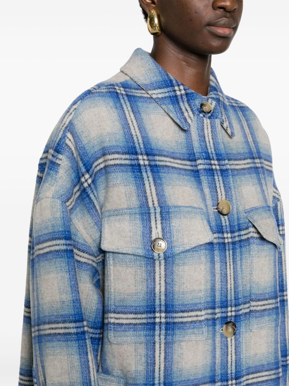 Fontizi checked coat - 5