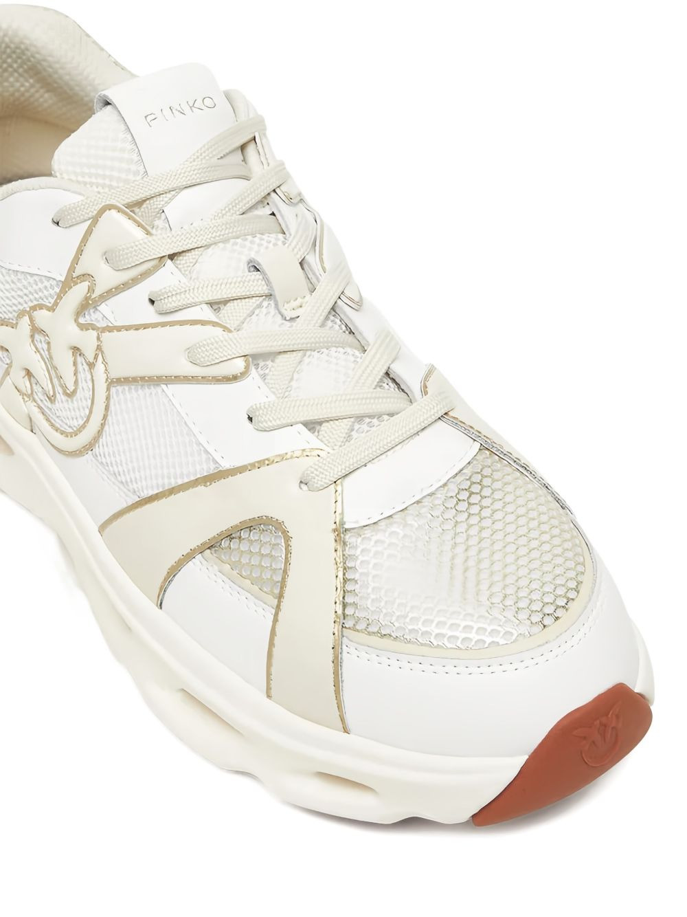 mesh-panels low-top sneakers - 4