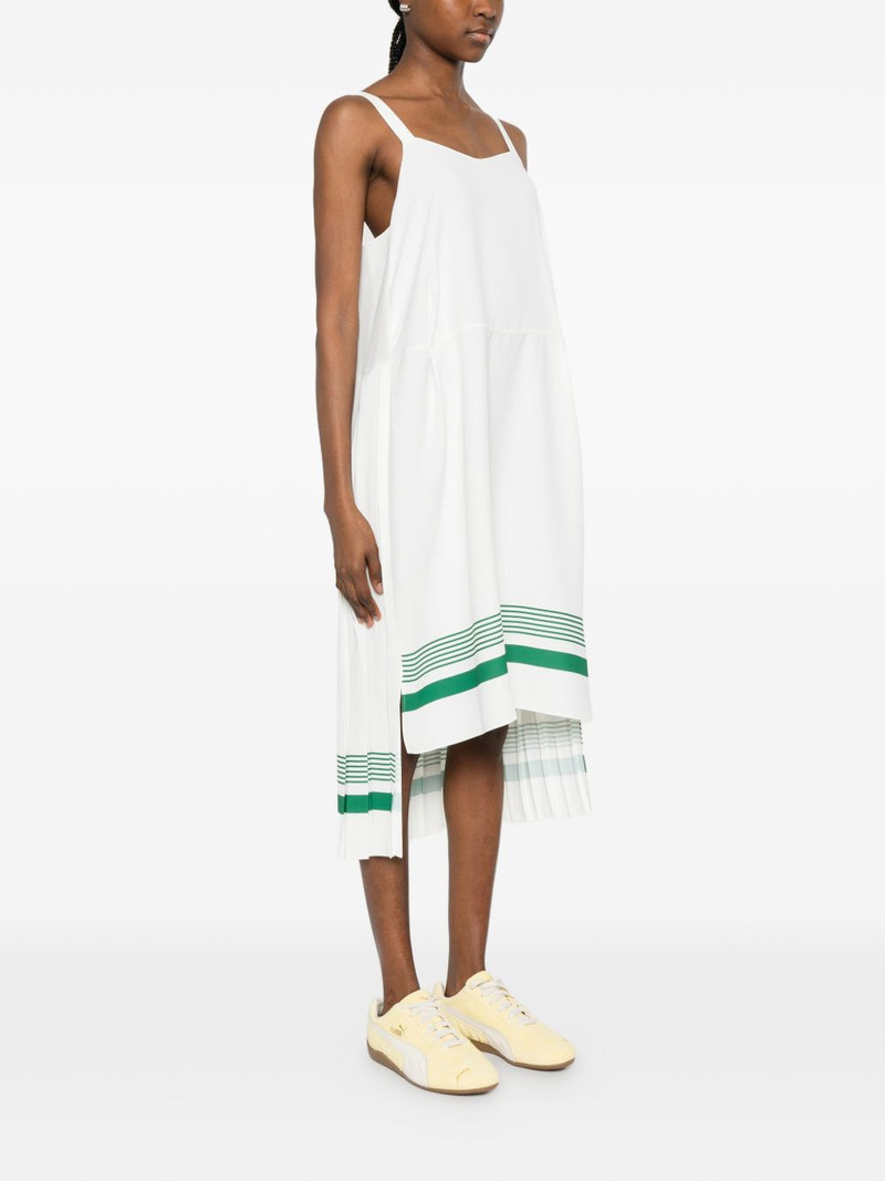 pleated stripe mini dress 3