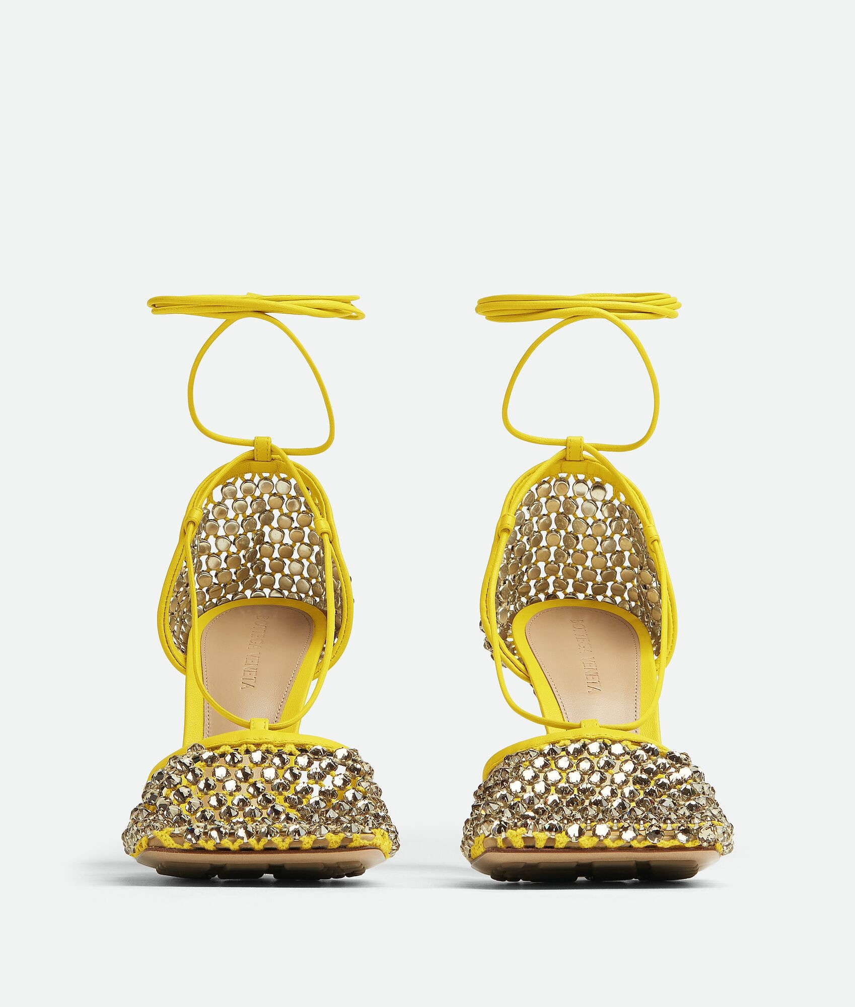 sparkle stretch lace-up sandal - 2