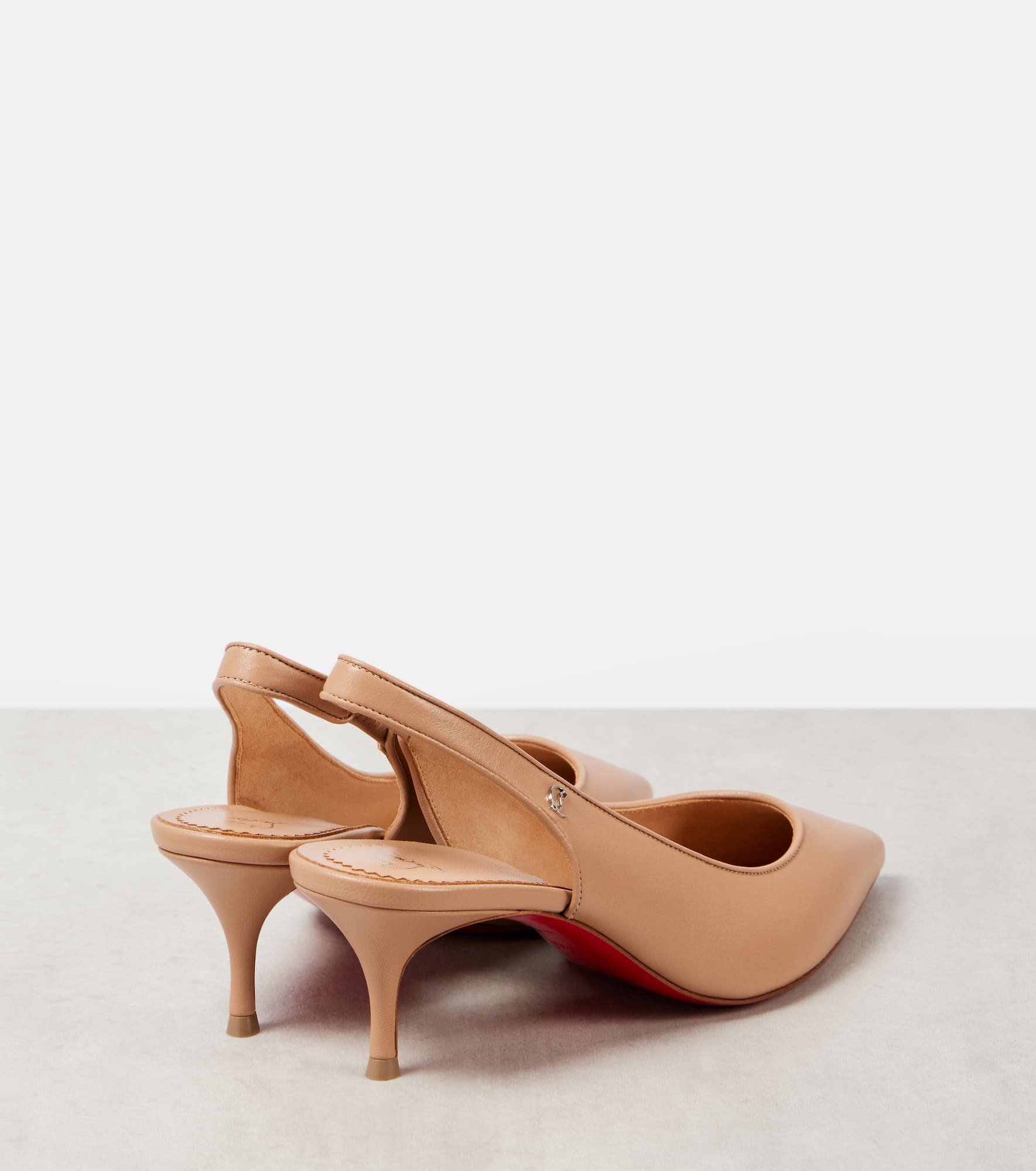 Sporty Kate Sling 55 leather slingback pumps - 3
