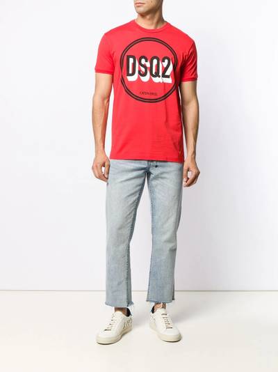 DSQUARED2 circle logo printed T-shirt outlook