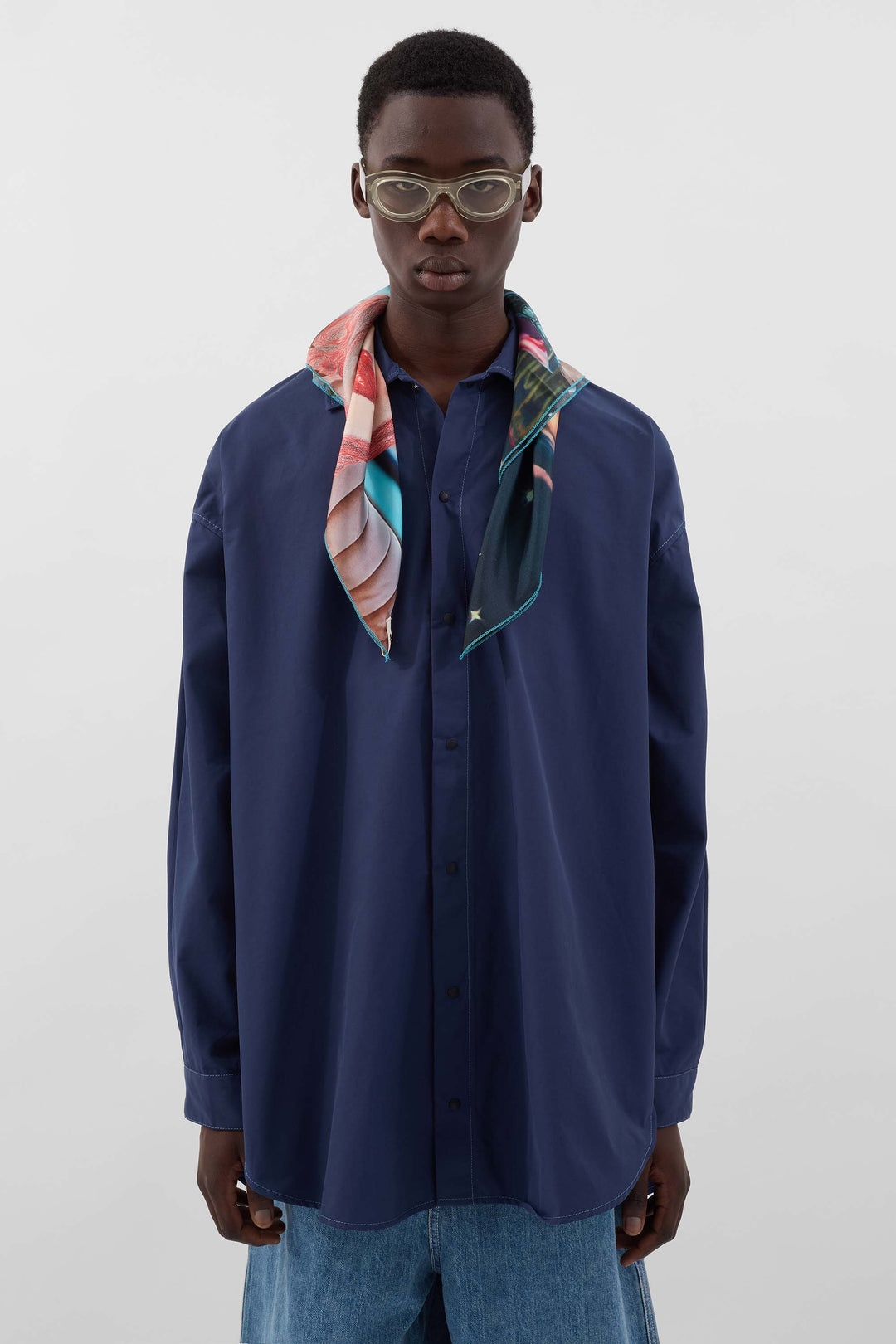 MEGA OVER SHIRT / blue - 2