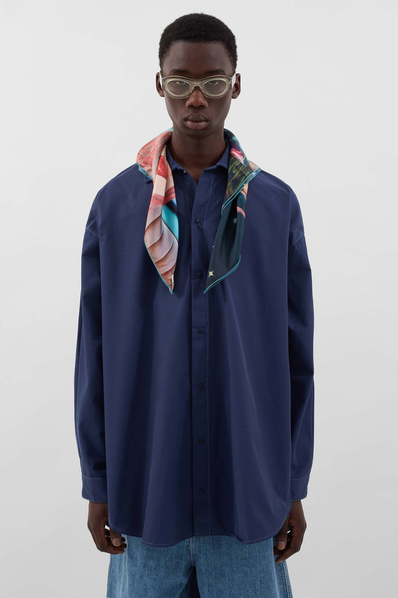 SUNNEI MEGA OVER SHIRT / blue outlook