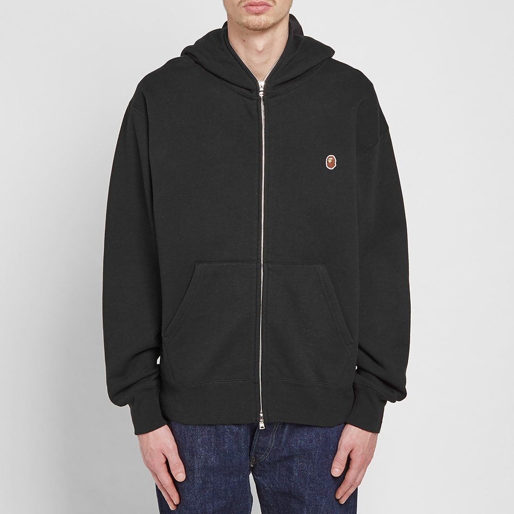 A Bathing Ape Relaxed One Point Zip Hoody - 3