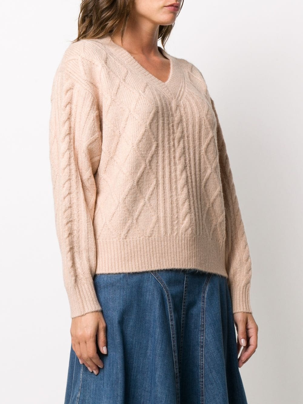 cable-knit jumper - 3