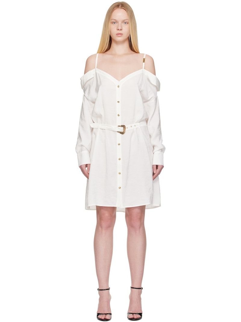 White Off-the-Shoulder Minidress 1