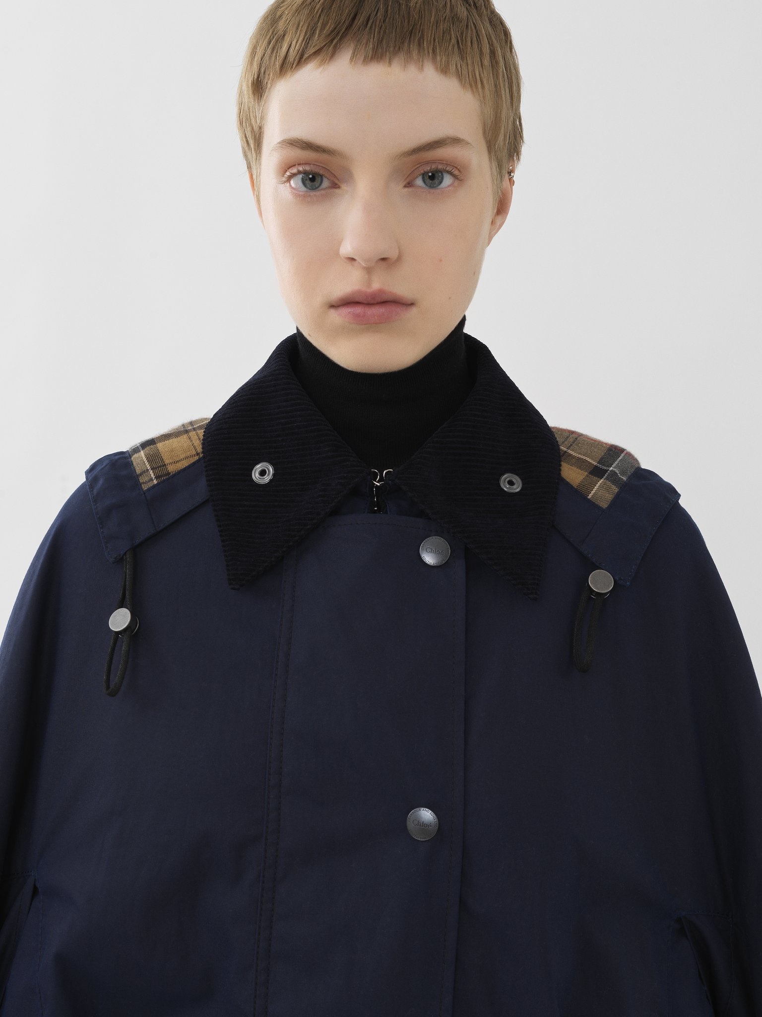 BARBOUR FOR CHLOÉ "HADRIEN" LONG CAPE - 6