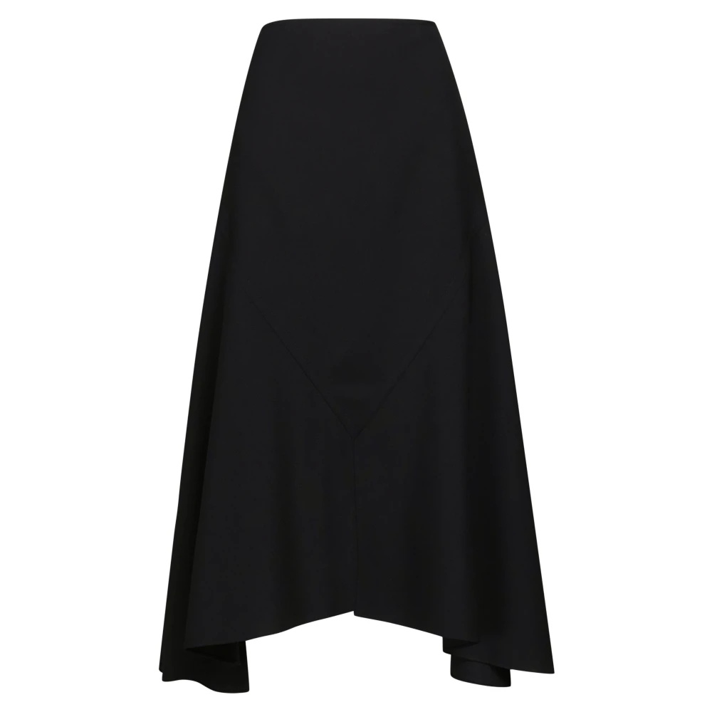 スカート MARNI Black Wool Skirt Black wool blend skirt with Marni Symbol | Marni