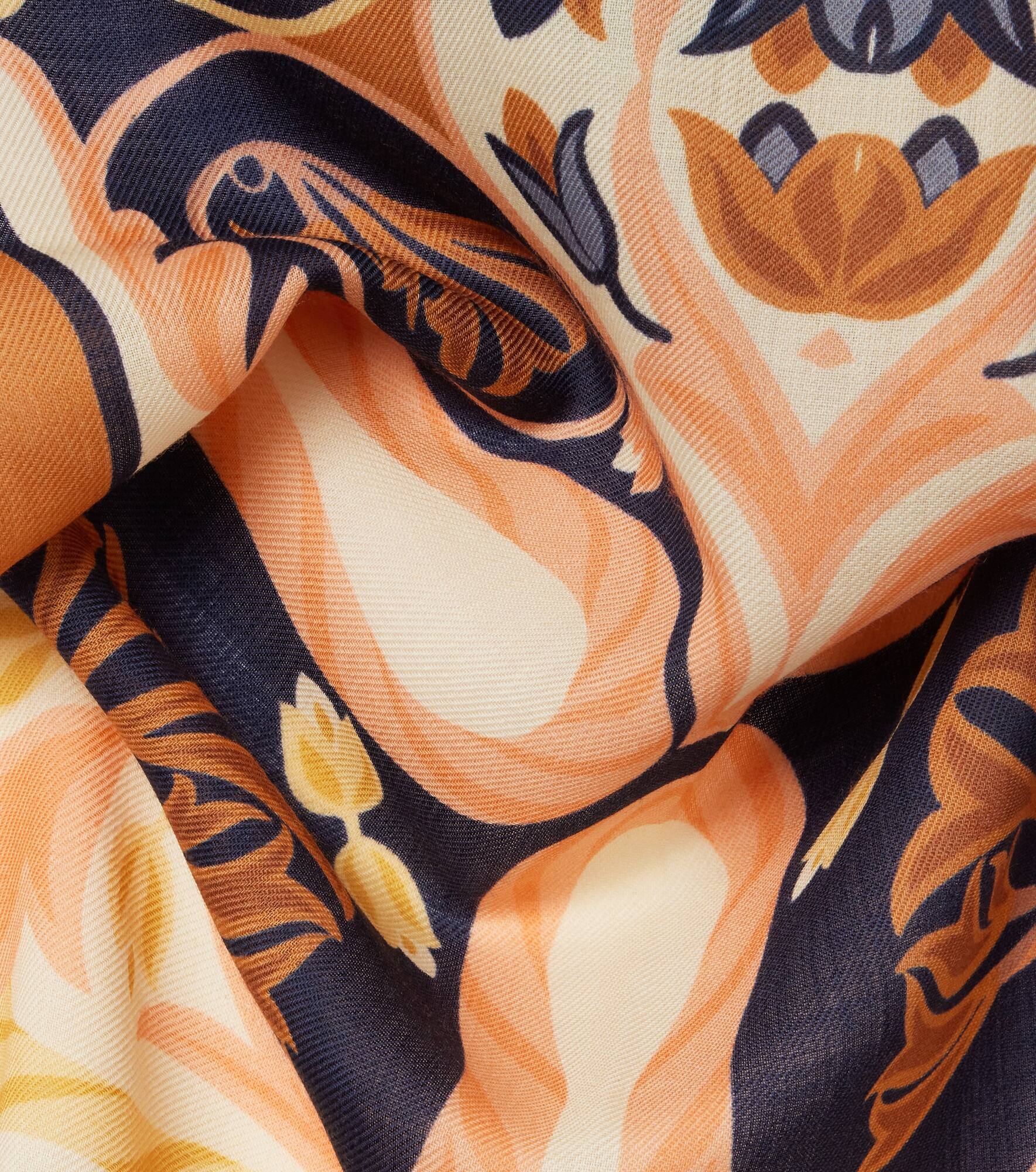 Printed wool scarf - 4