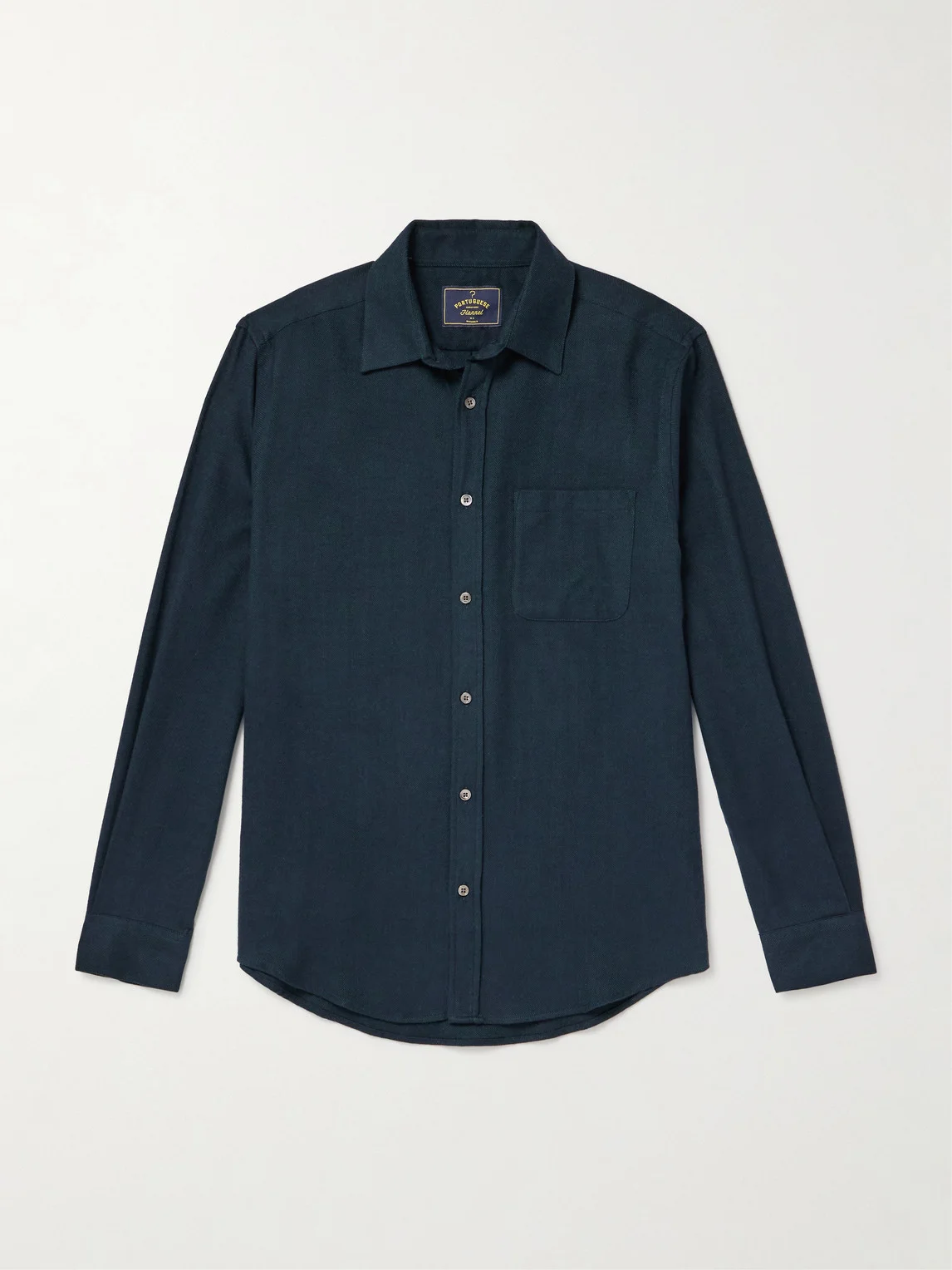 Espiga Herringbone Cotton Shirt - 1