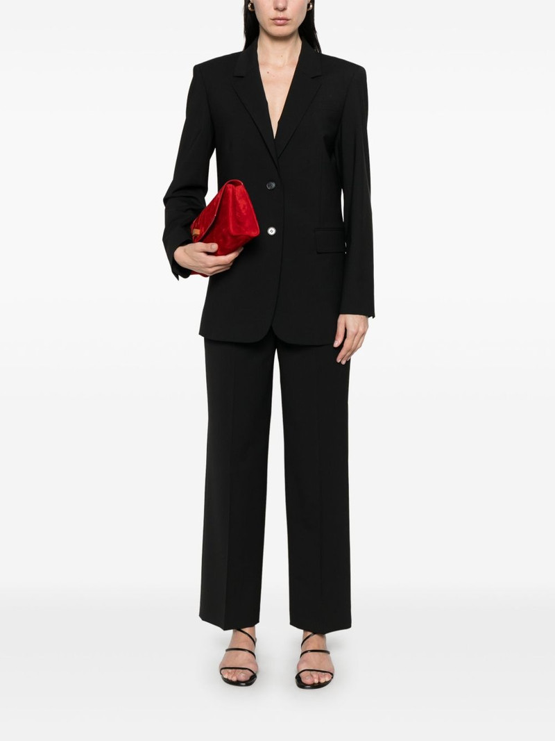 Theory high-waisted straight-leg trousers outlook