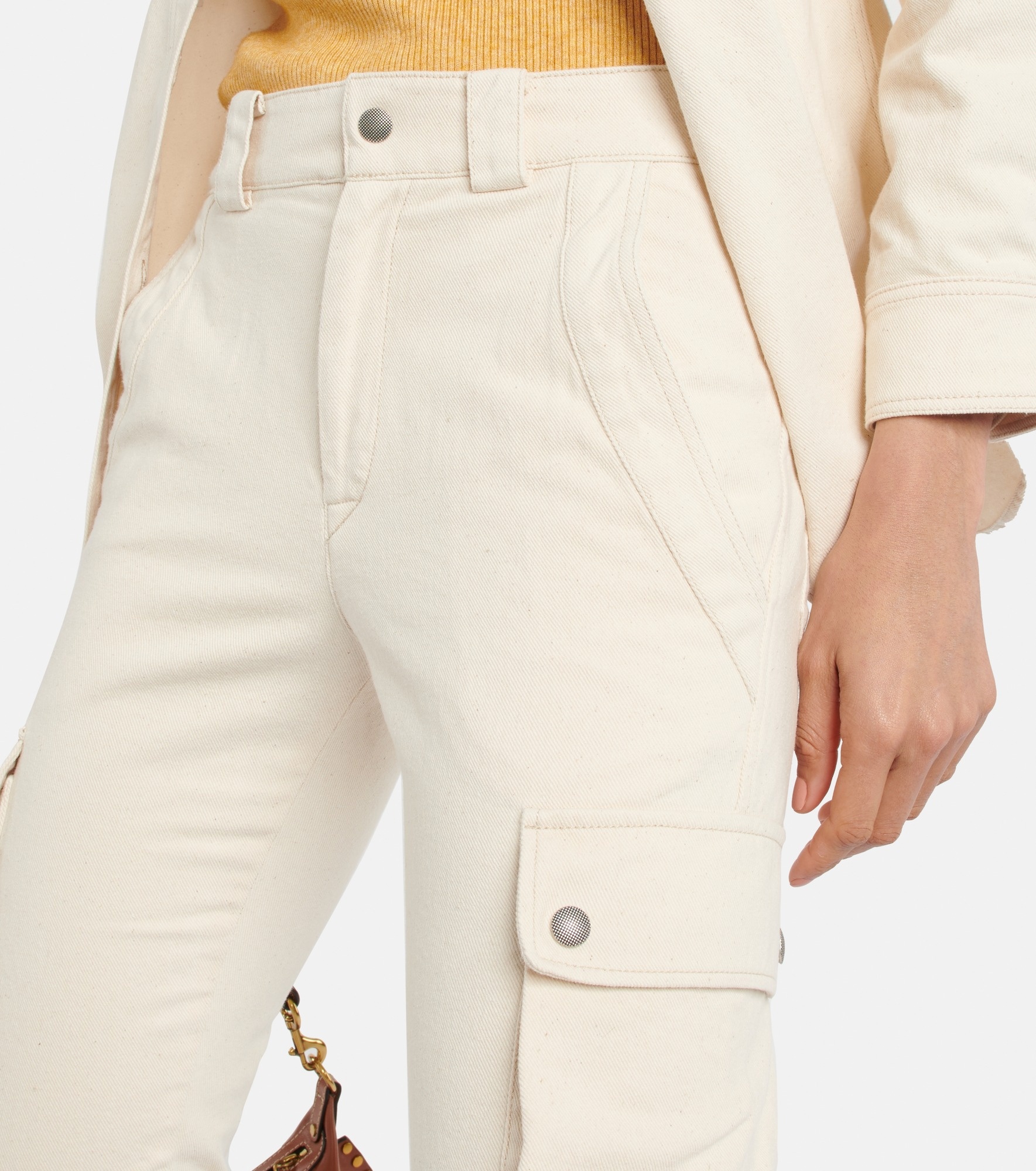 Evalia tapered cotton cargo pants - 4