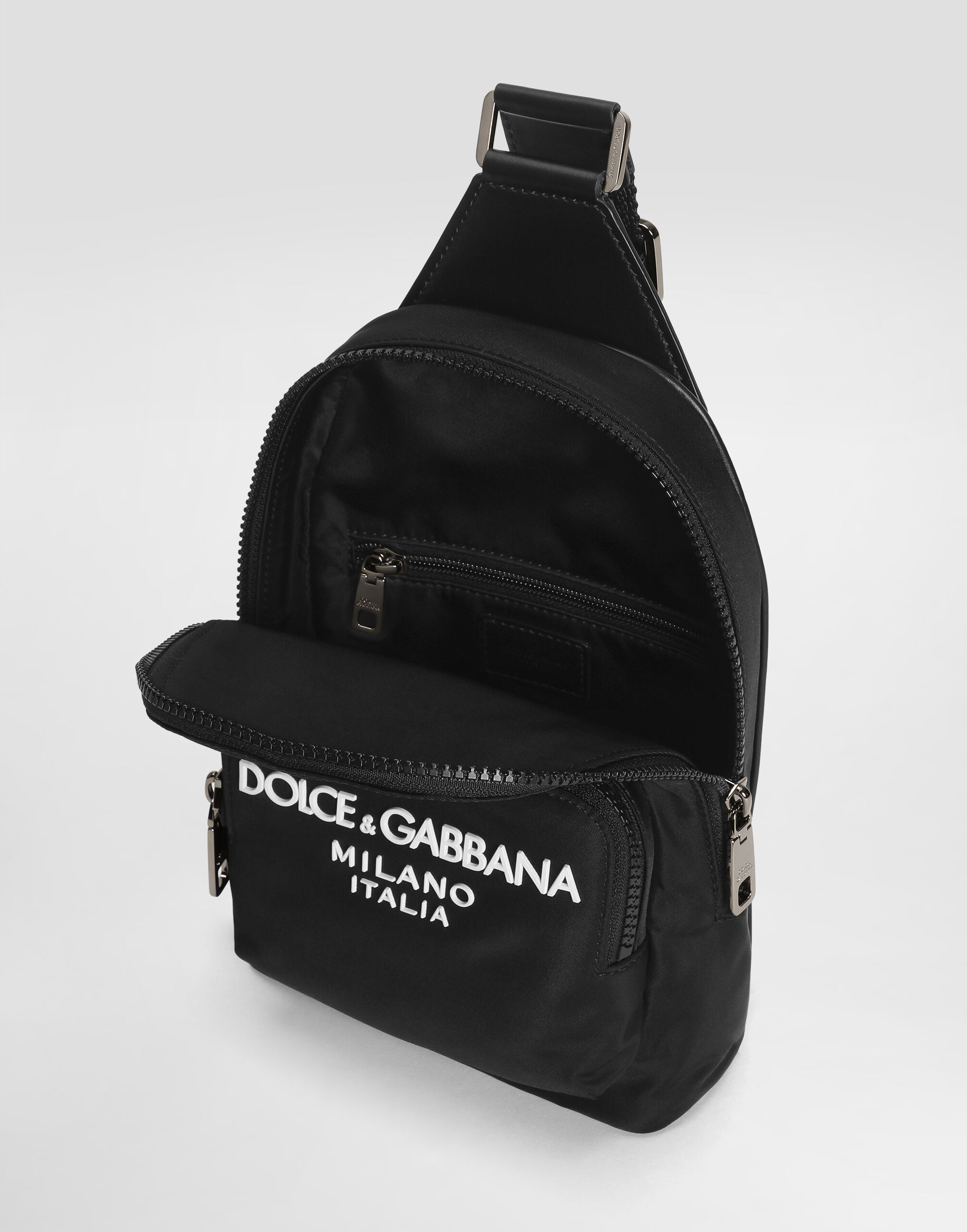 Nylon crossbody backpack - 5