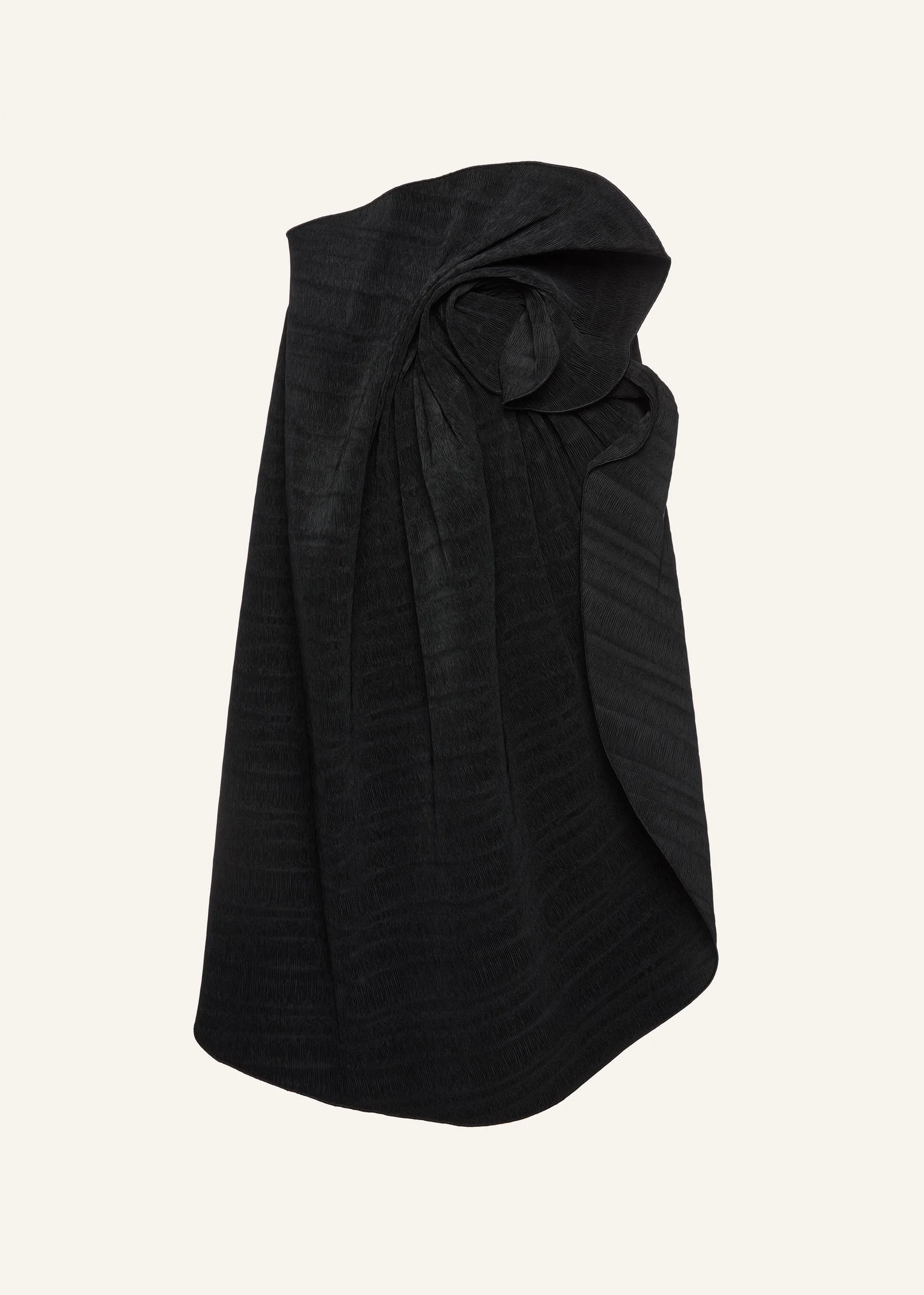 Flower detail midi skirt in black - 1